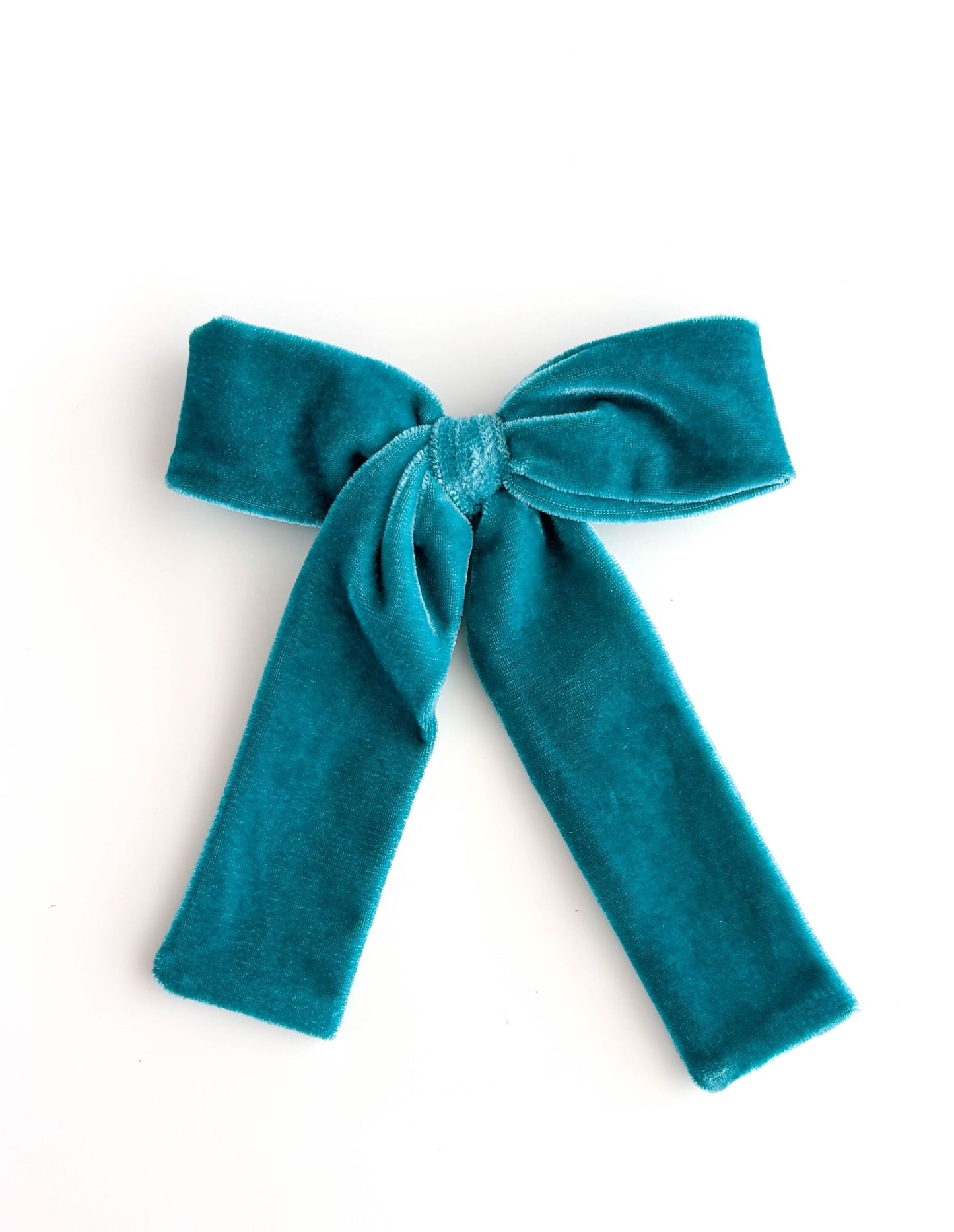 Laço Bia Veludo Verde Piscina | Unidade - Yoyo Bow Club