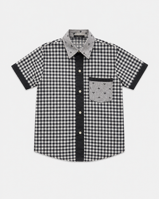 Camisa Coração Xadrez