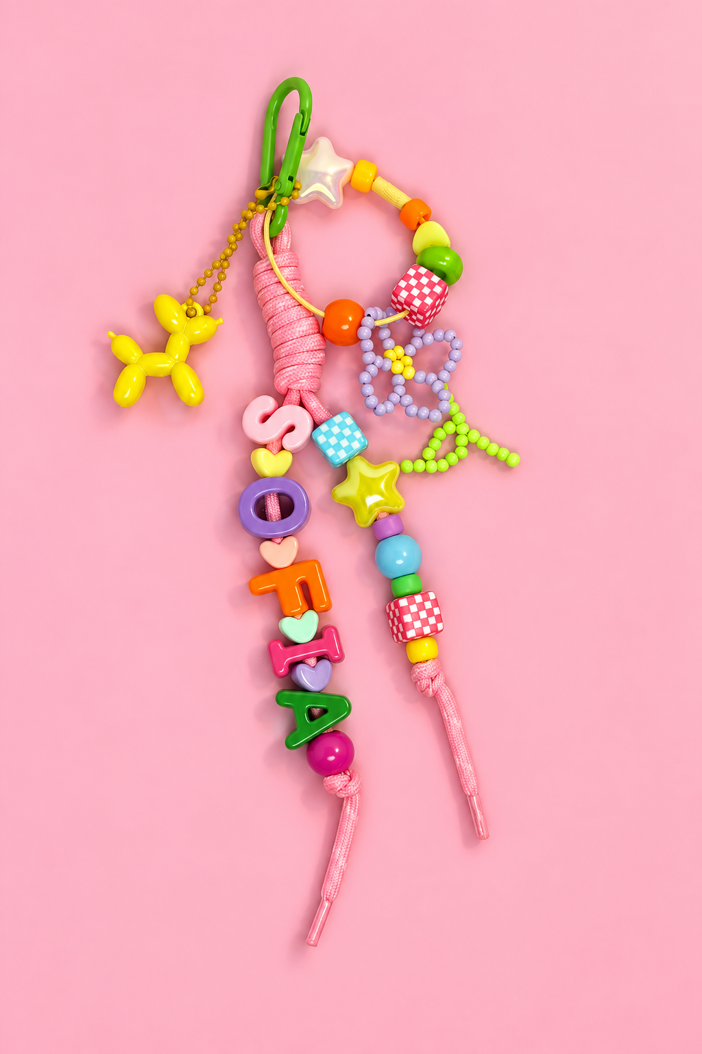 Chaveiro Charm com Nome ou Palavra Coisa de Menina