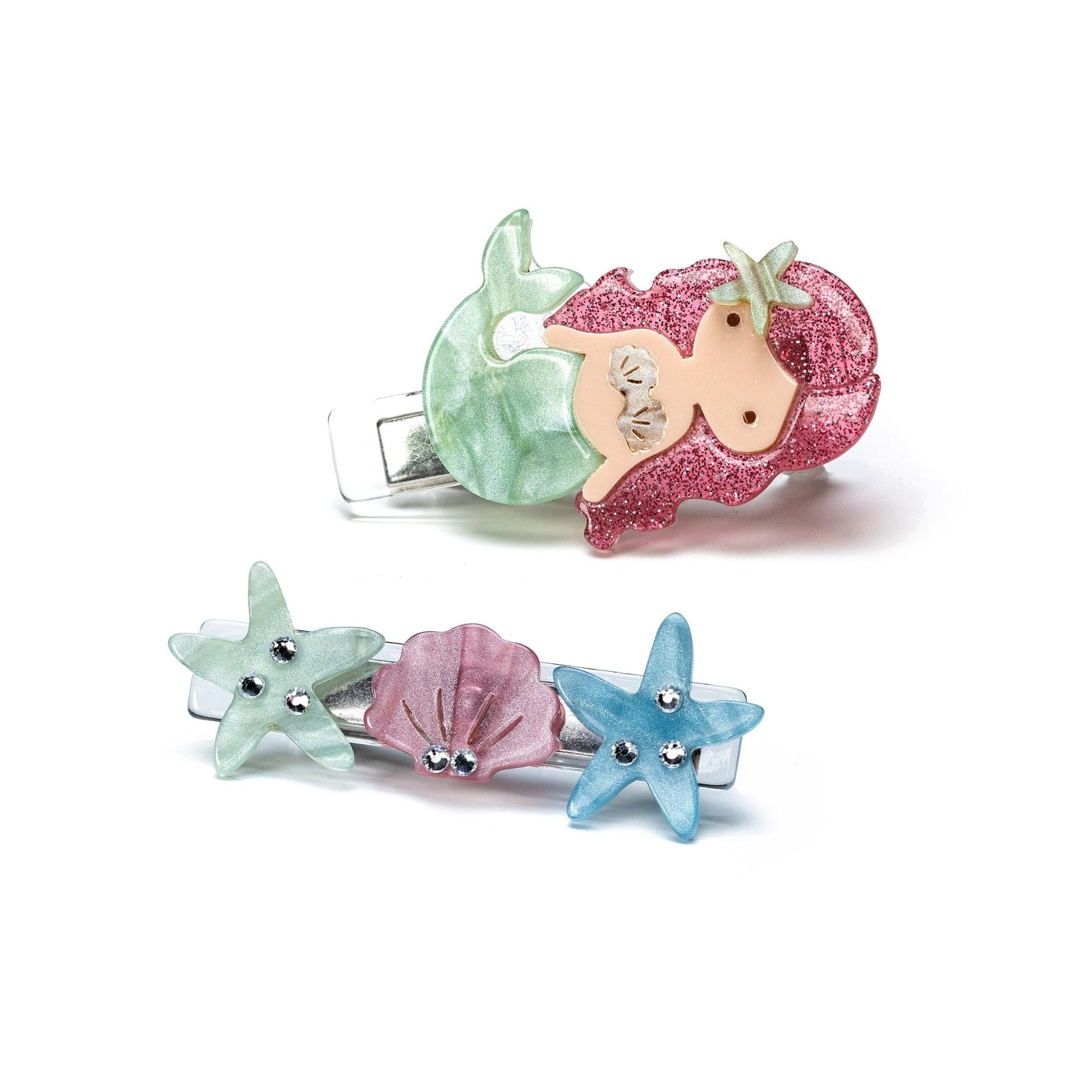 Dupla Hairclip Sereia - Yoyo Bow Club