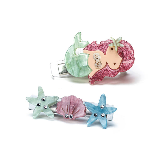 Dupla Hairclip Sereia - Yoyo Bow Club