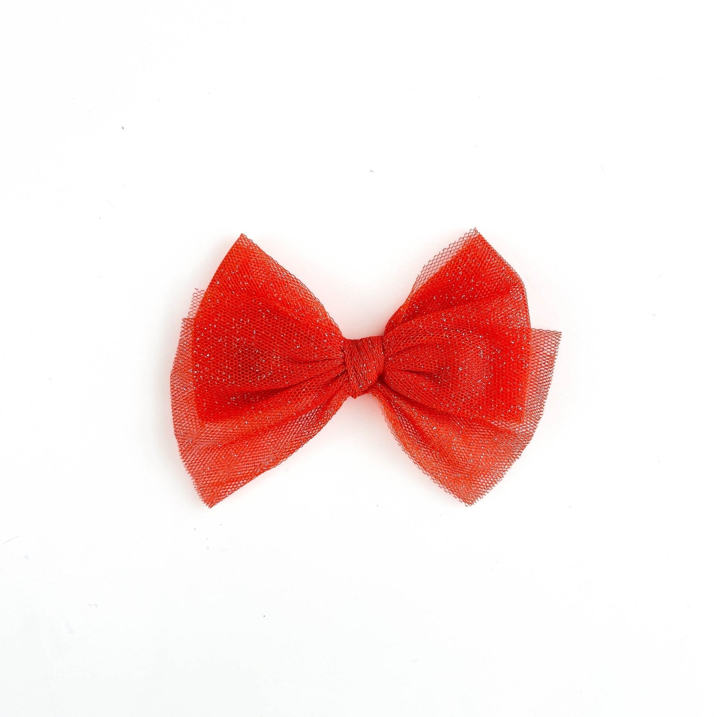 Laço Festa Tule Laranja Tigre | Unidade - Yoyo Bow Club