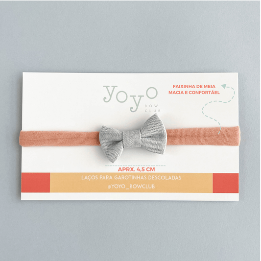 Laço Lala Linho Rn - Nuvem - Yoyo Bow Club