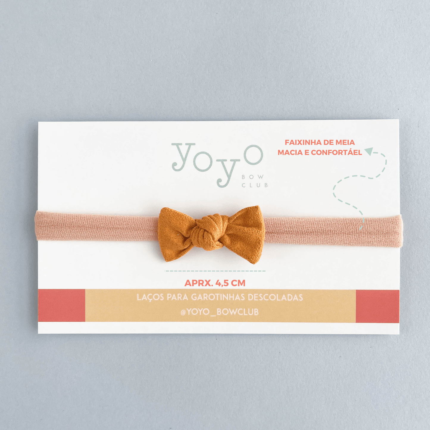 Laço Lili Suede - Yoyo Bow Club