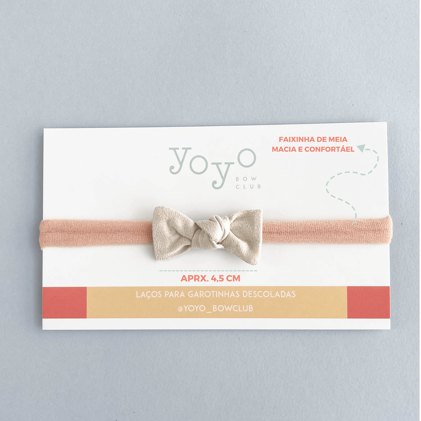 Laço Lili Suede - Yoyo Bow Club