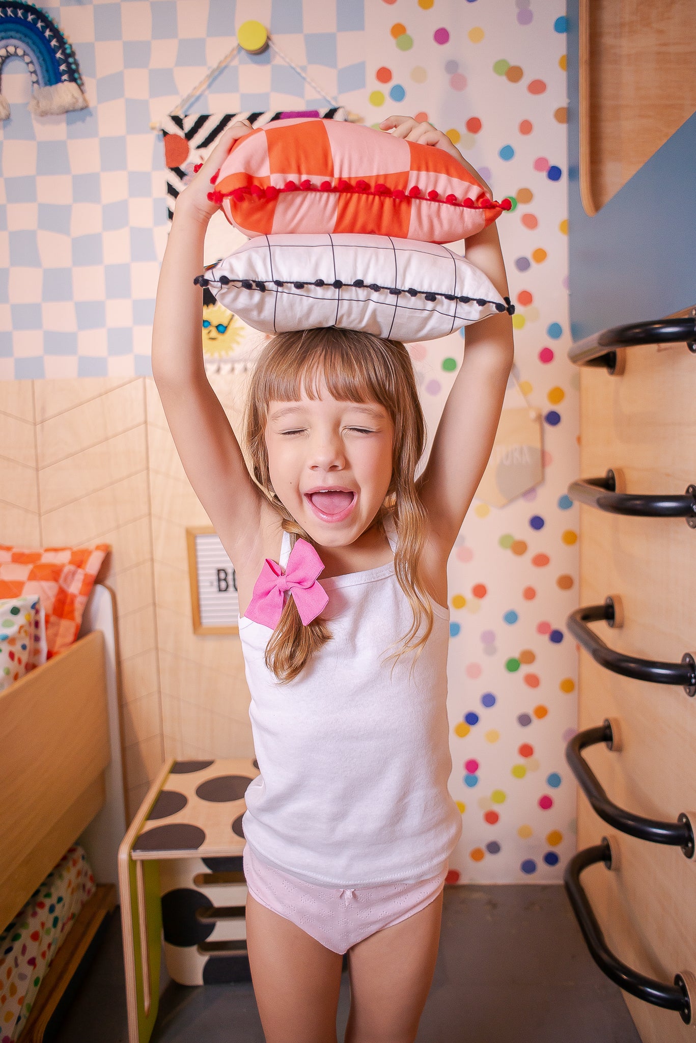 Laço Nina Linho Pink Dream | Unidade - Yoyo Bow Club