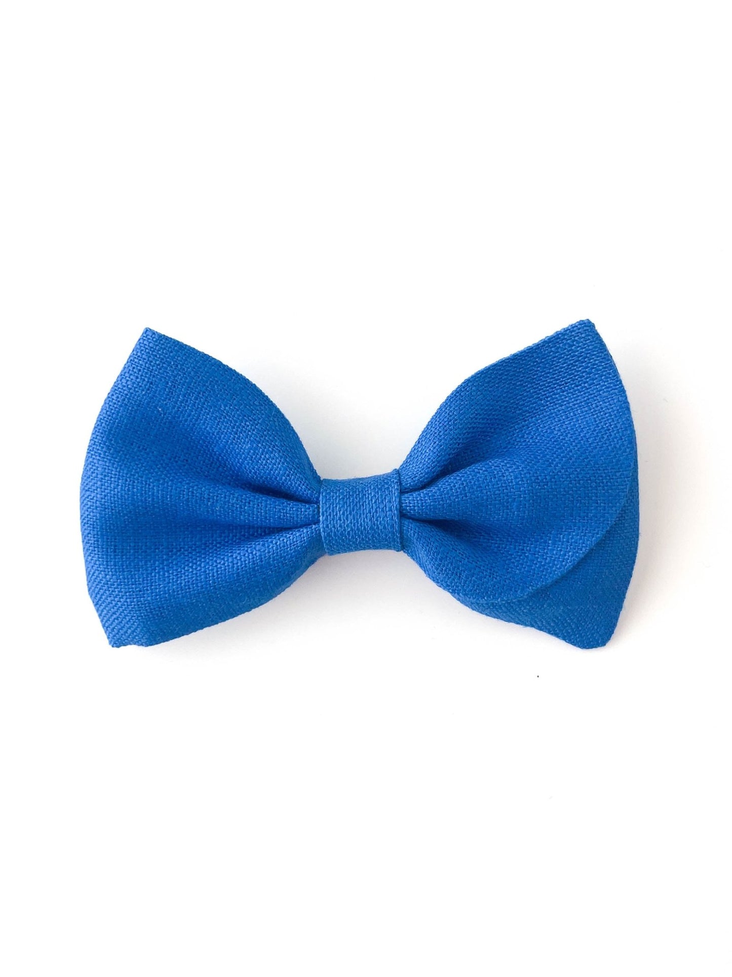 Laço Malu Linho Azul Surf | Unidade - Yoyo Bow Club