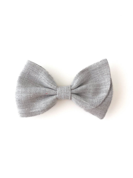 Laço Malu Linho Natural | Unidade - Yoyo Bow Club