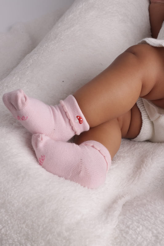 Meia Cogumelinho Baby - Yoyo Bow Club