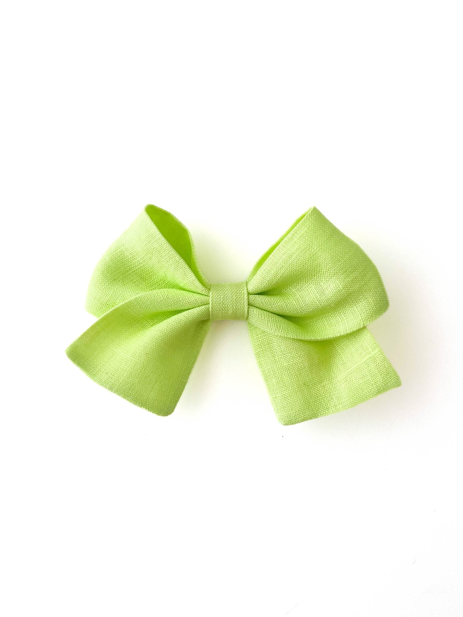 Laço Nina Linho Verde Limonada | Unidade - Yoyo Bow Club