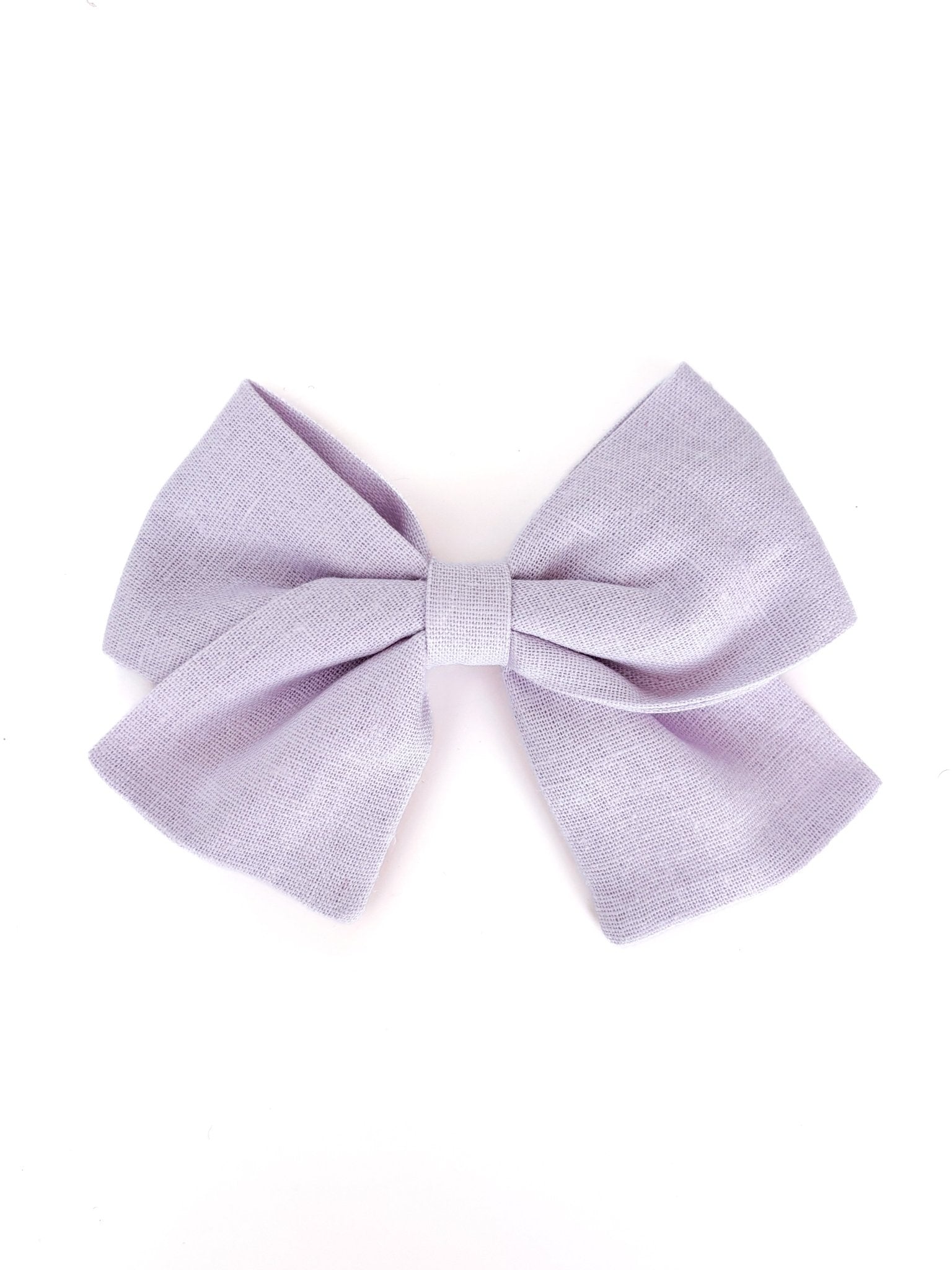 Laço Nina Linho Lilac Snow | Unidade - Yoyo Bow Club