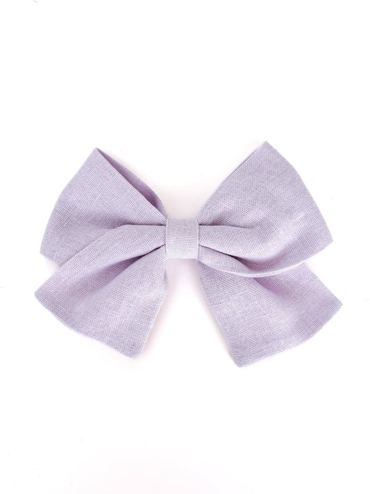 Laço Nina Linho Lilac Snow | Unidade - Yoyo Bow Club