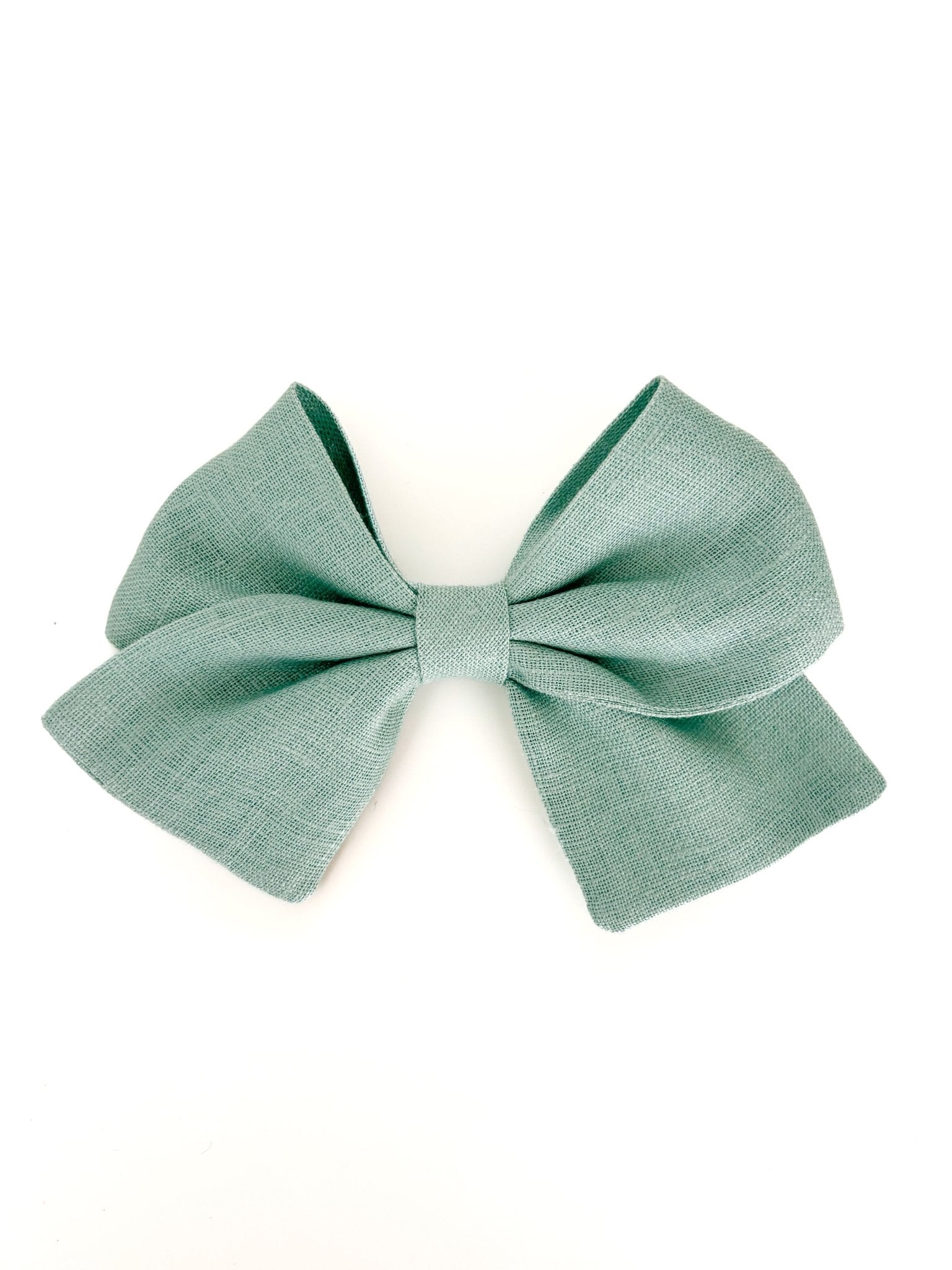 Laço Nina Linho Verde Vintage - Yoyo Bow Club