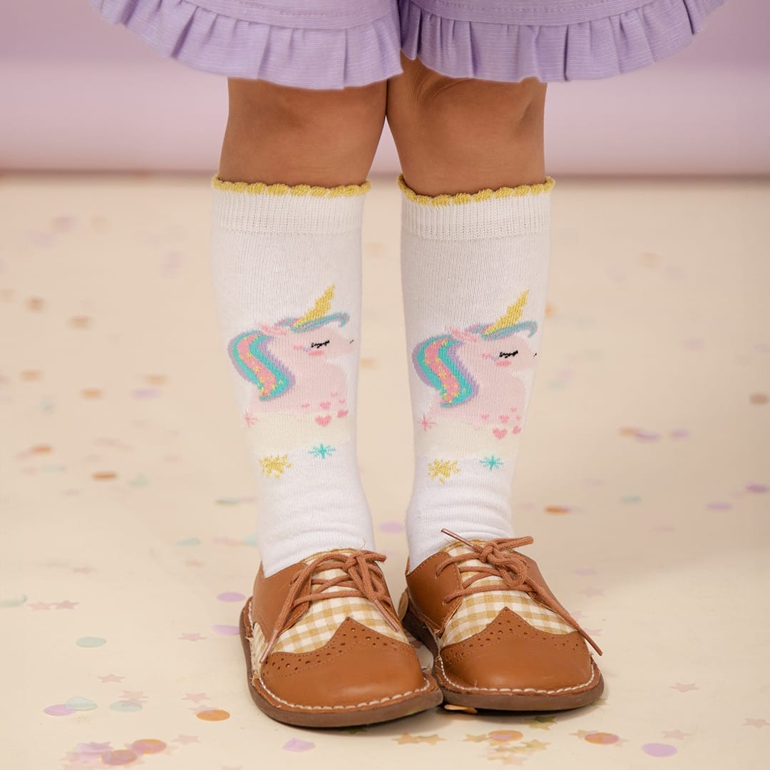 Meia Unicornio Lurex | Magic - Yoyo Bow Club