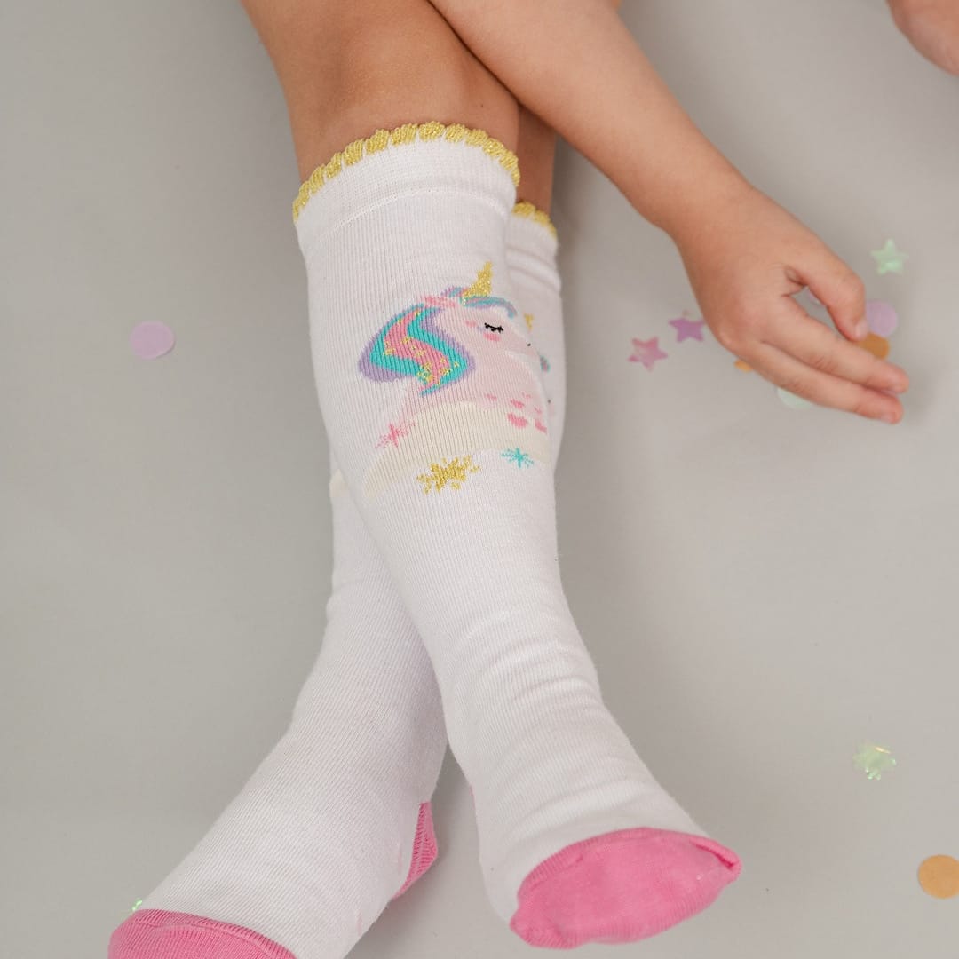Meia Unicornio Lurex | Magic - Yoyo Bow Club