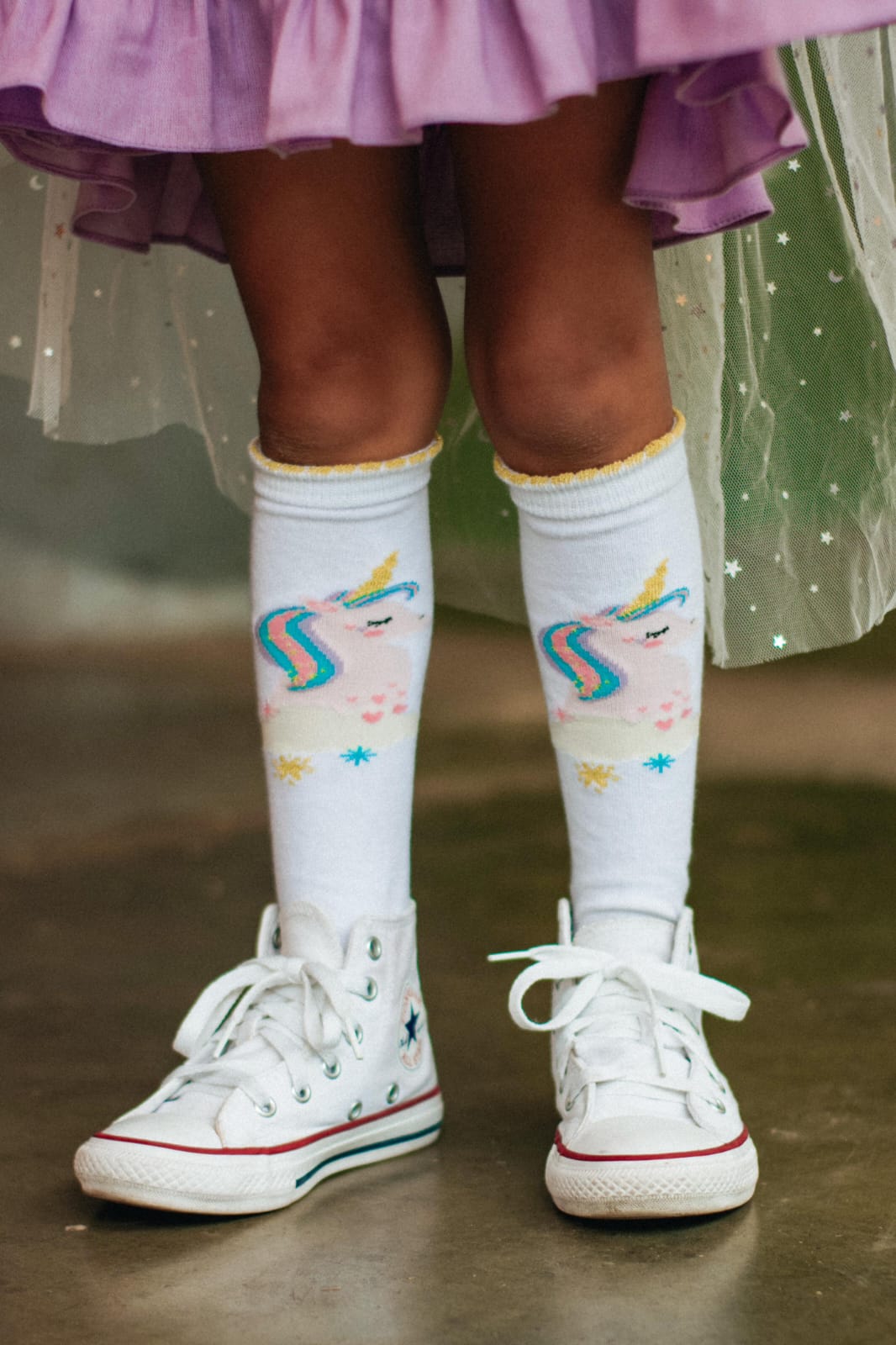 Meia Unicornio Lurex | Magic - Yoyo Bow Club