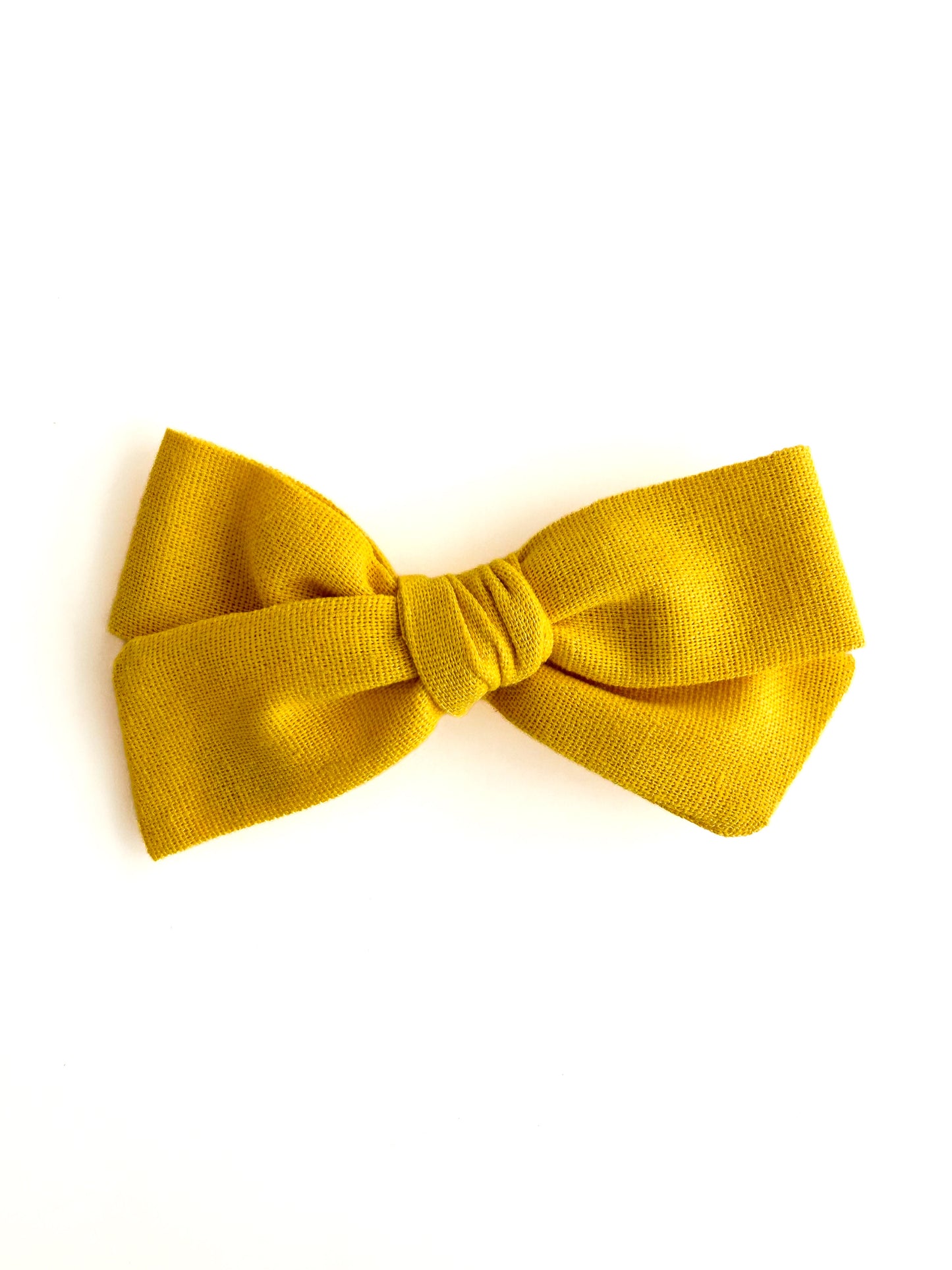 Laço Tata Linho Amarelo Girassol