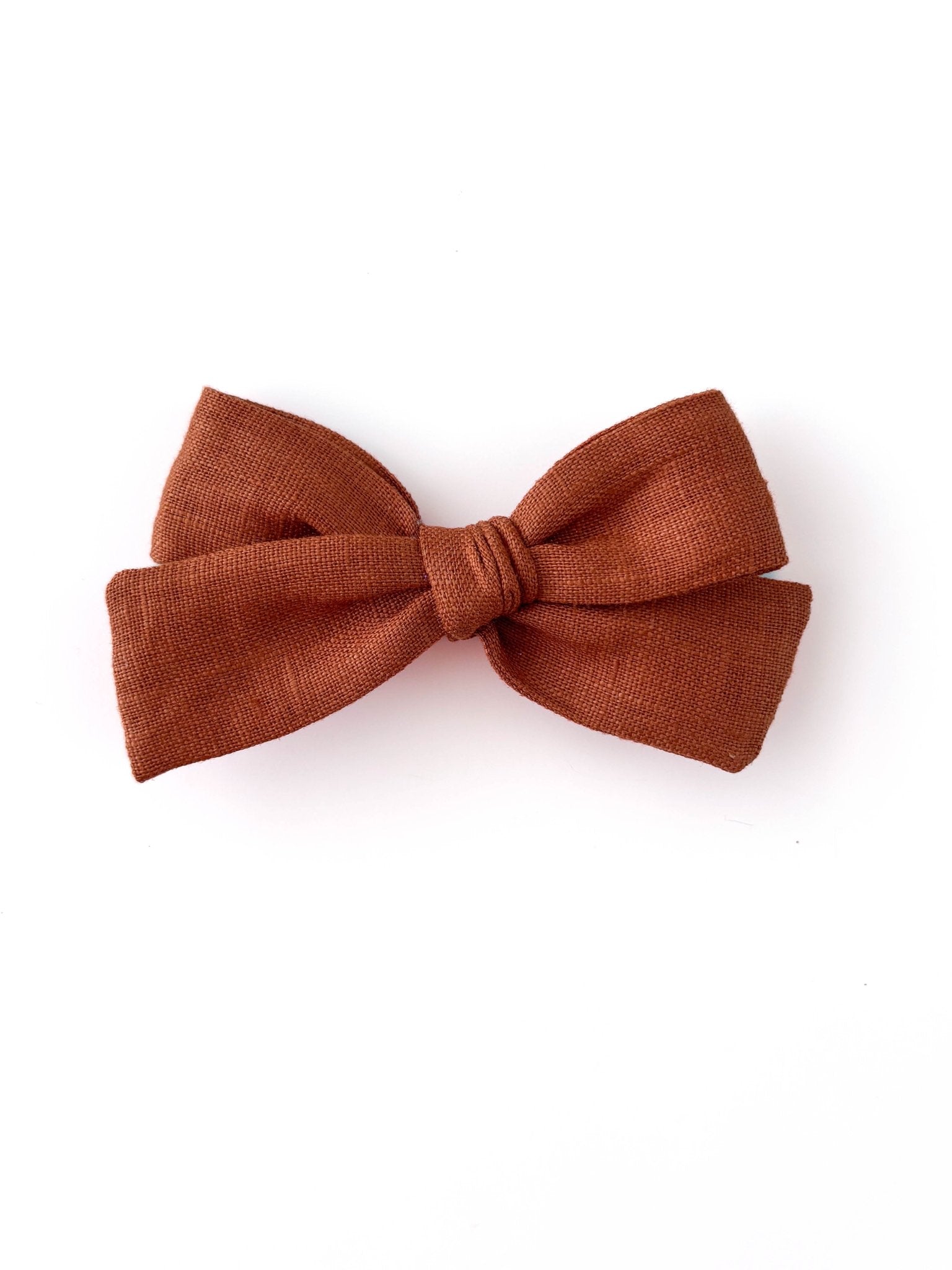 Laço Tata Linho Avelã | Unidade - Yoyo Bow Club