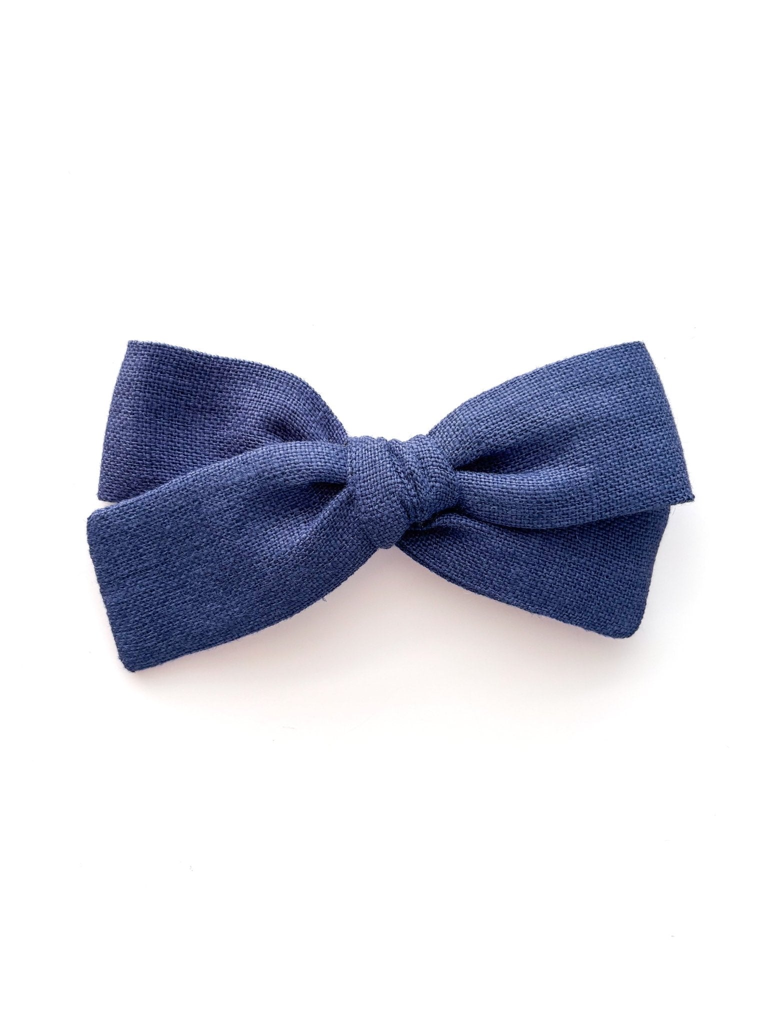 Laço Tata Linho Azul Luar | Unidade - Yoyo Bow Club