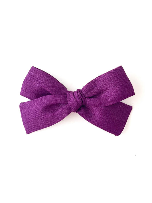 Laço Tata Linho Açai | Unidade - Yoyo Bow Club