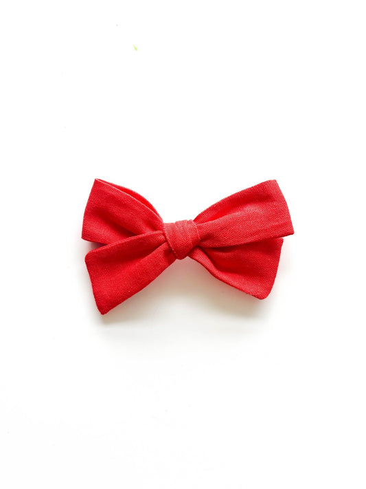 Laço Tata Linho Laranja Energia - Yoyo Bow Club