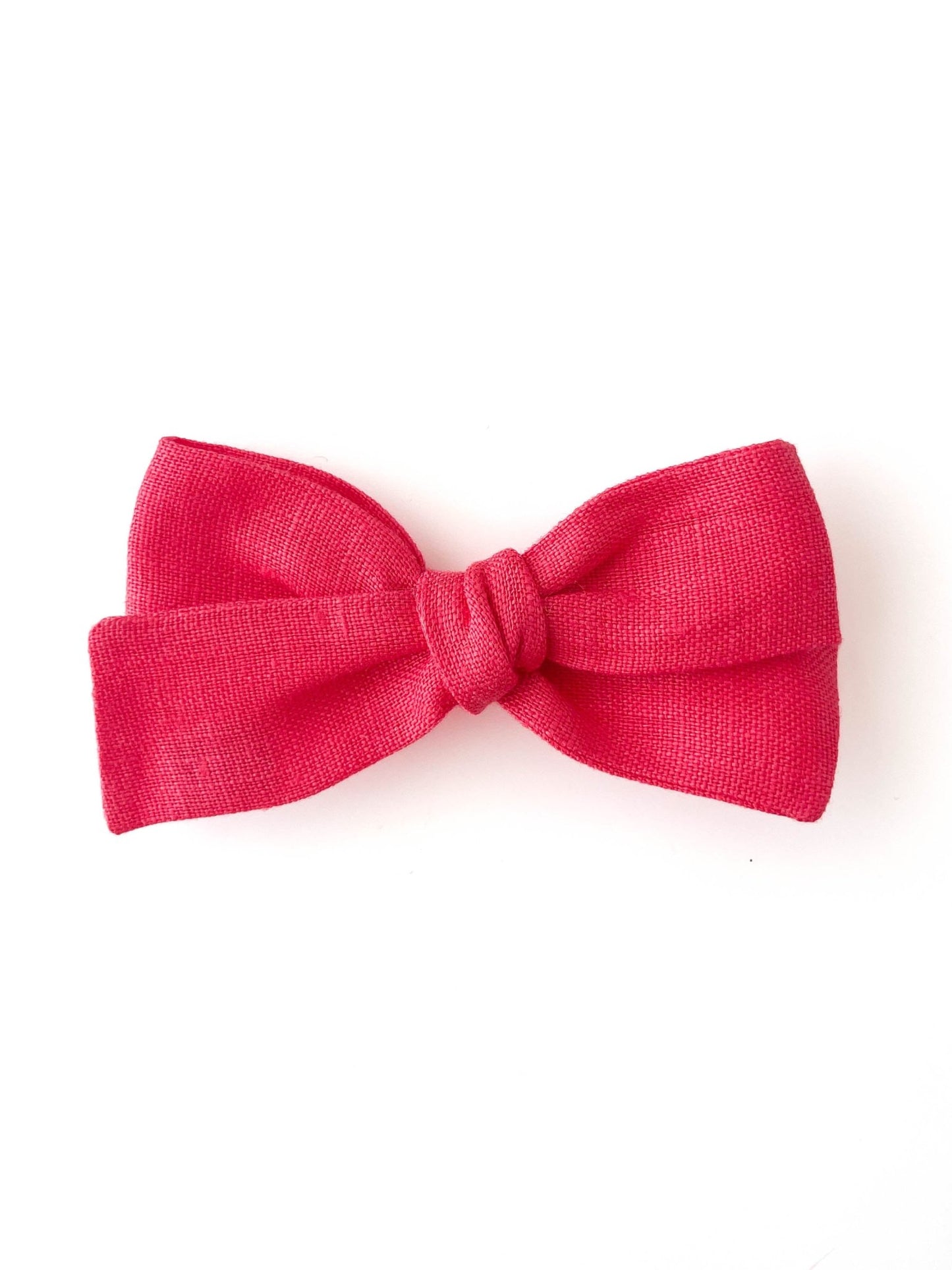 Laço Tata Linho Melancia | Unidade - Yoyo Bow Club