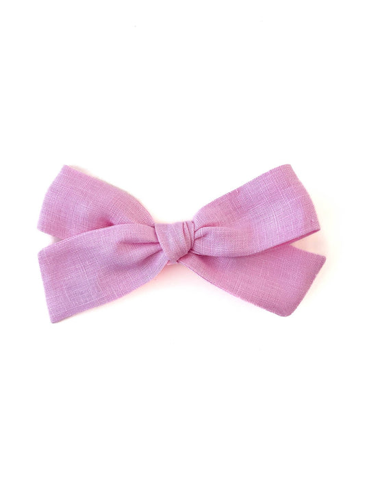 Laço Tata Linho Rosa Donuts | Unidade - Yoyo Bow Club