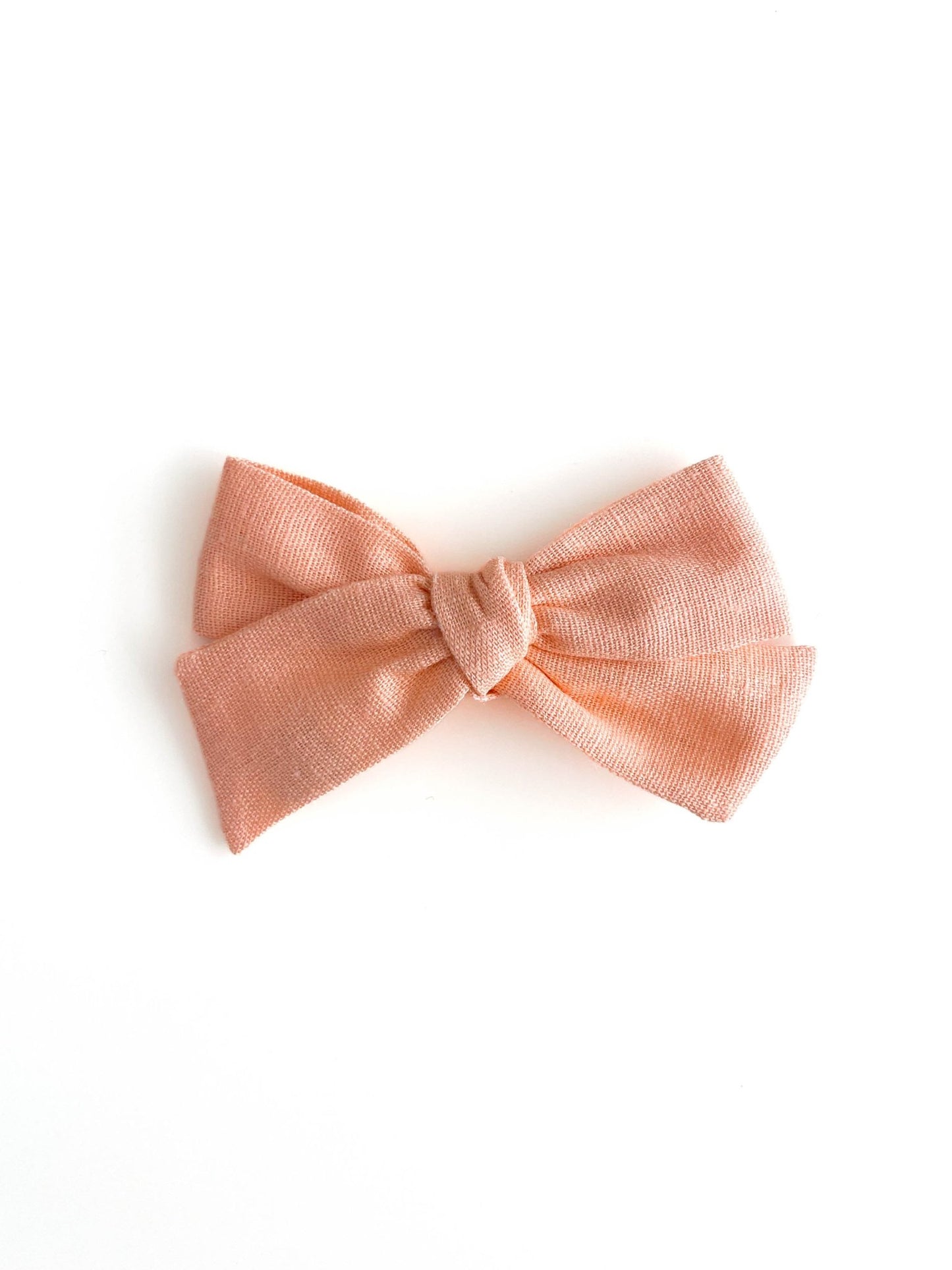 Laço Tata Linho Salmon | Unidade - Yoyo Bow Club