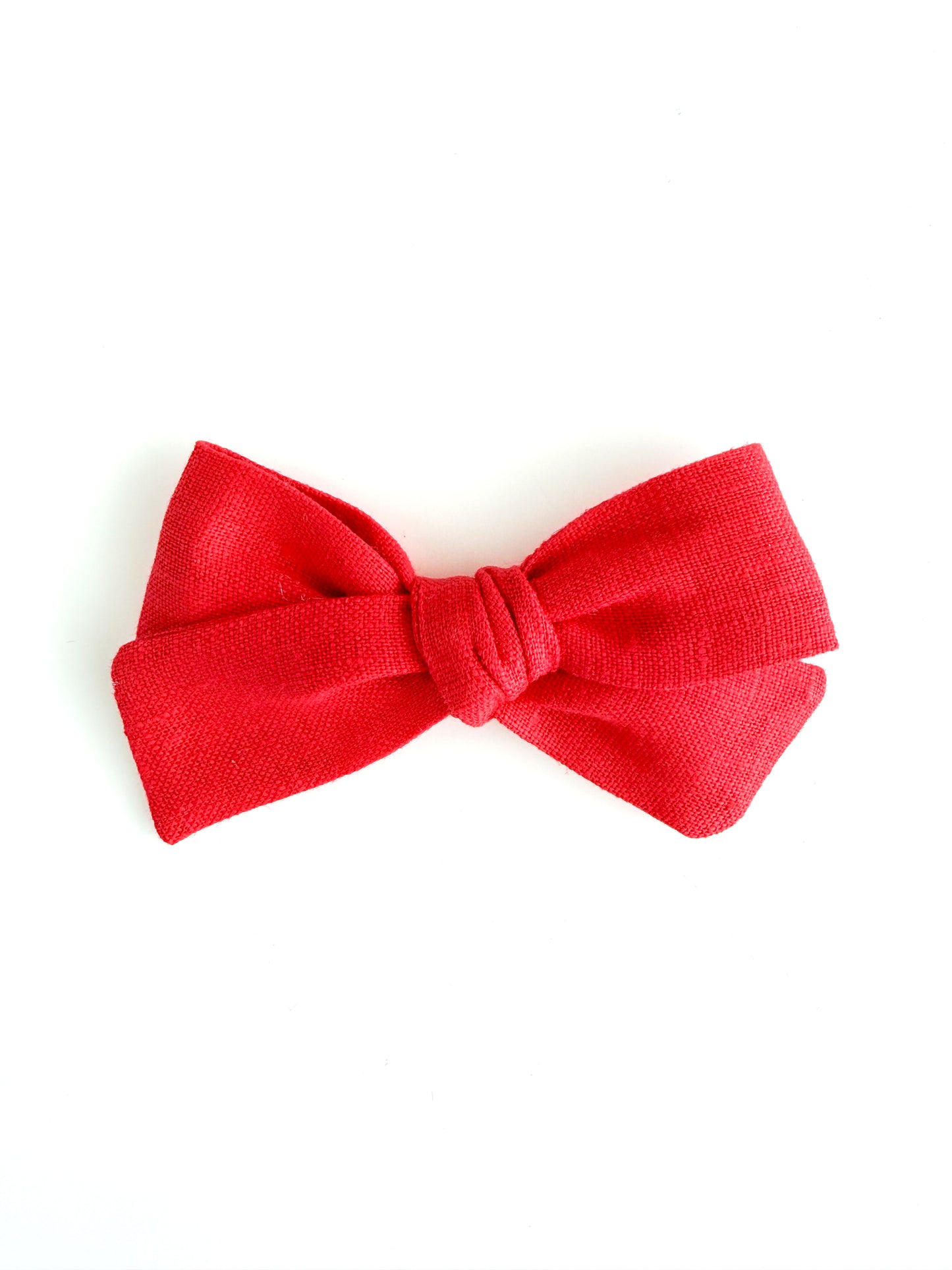 Laço Tata Linho Vermelho Vibrante