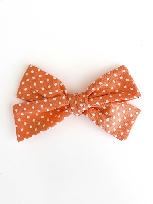 Laço Tata Poa Laranja - Yoyo Bow Club