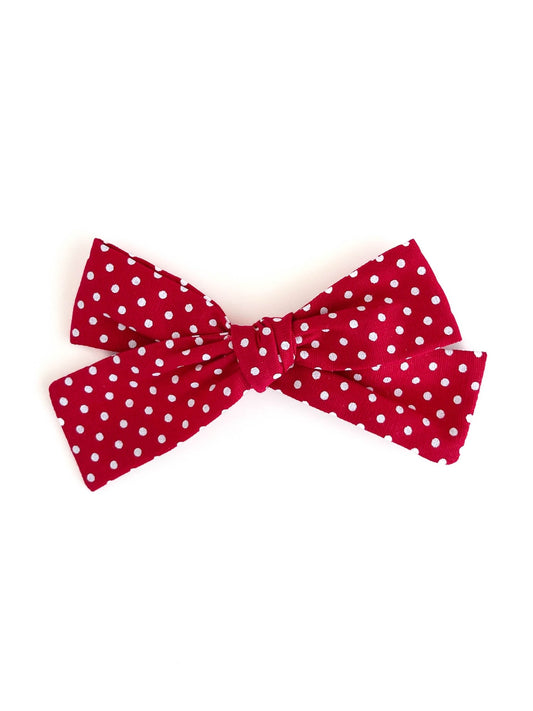 Laço Tata Poa Vermelho - Yoyo Bow Club