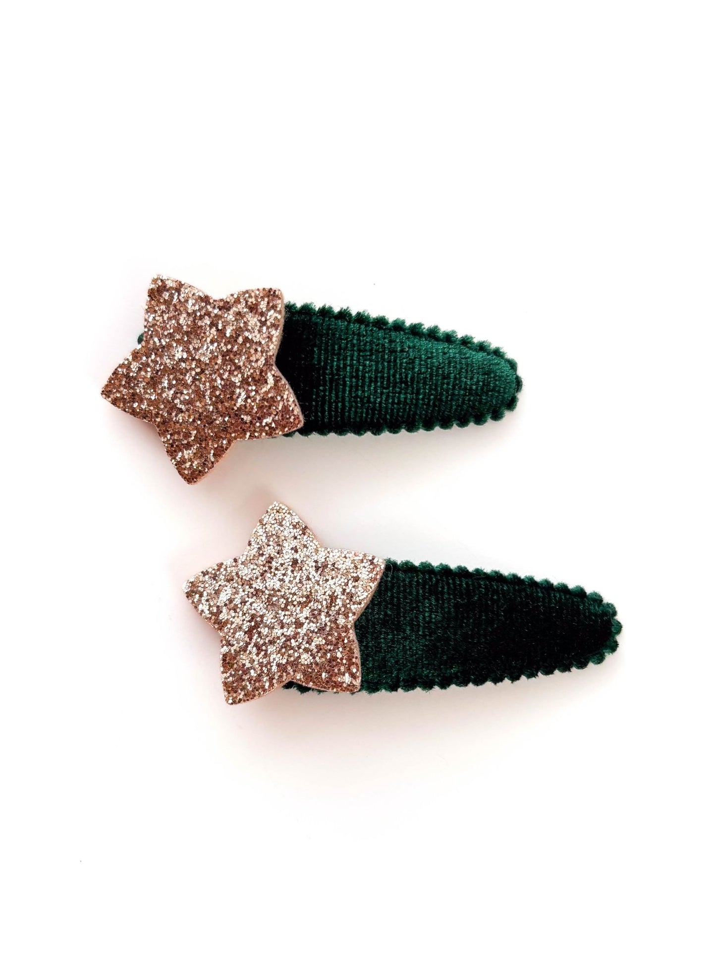 Tictac Veludo Estrela Glitter - Yoyo Bow Club