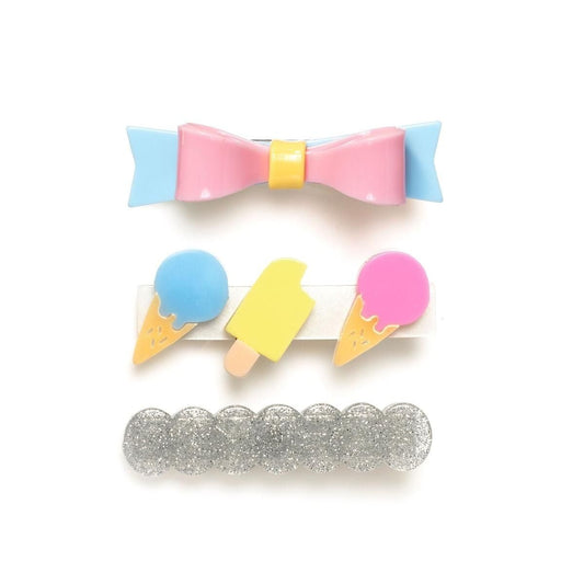 Trio Hairclip Summer Candy - Yoyo Bow Club