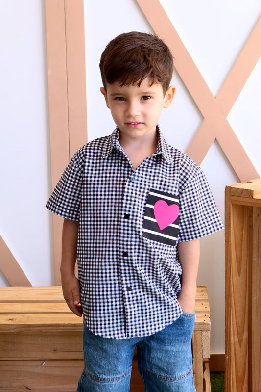 Camisa Manga Curta Pipoca Doce