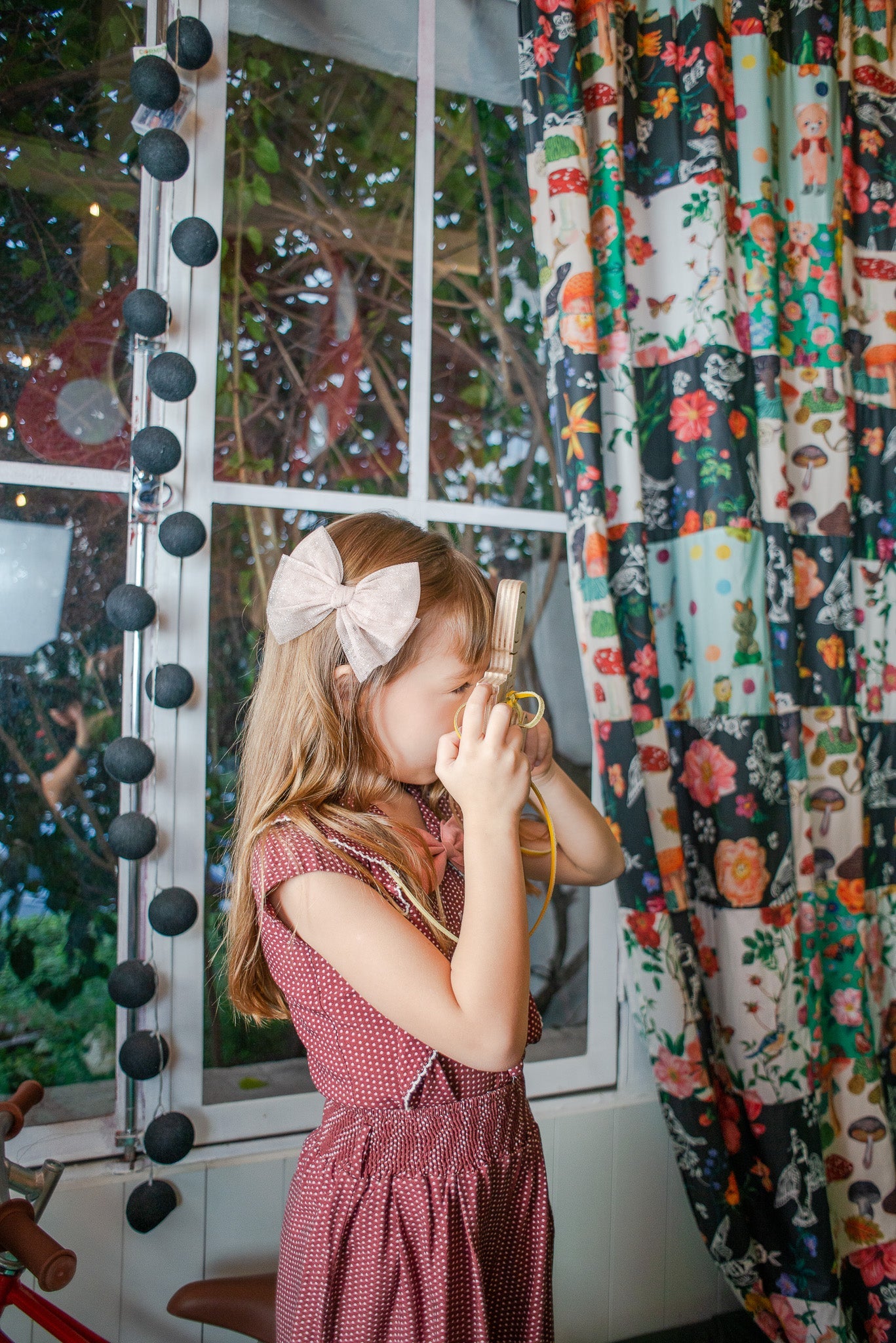 Laço Festa Tule Nude | Unidade - Yoyo Bow Club