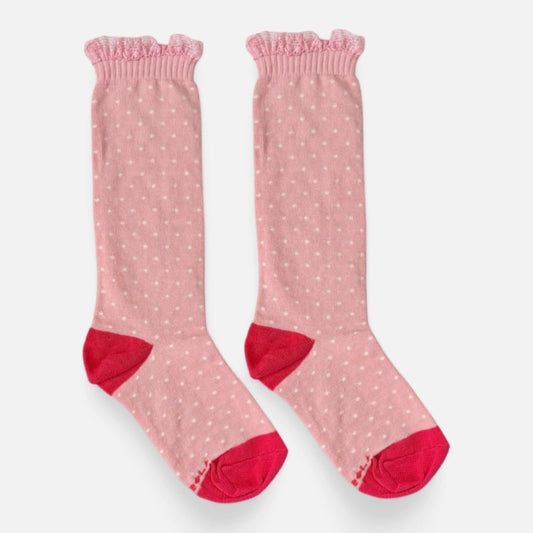 Meia Rendinha Rose - Yoyo Bow Club