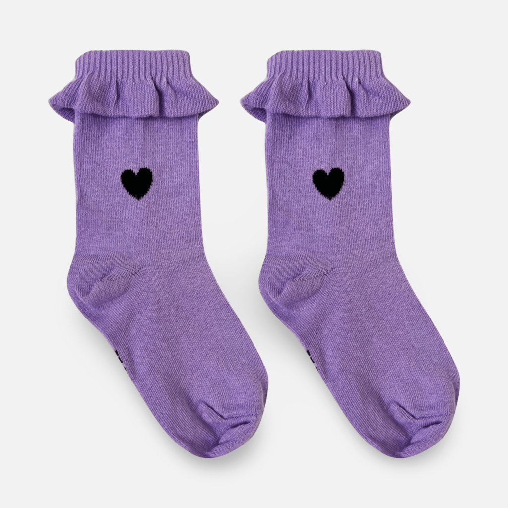 Meia Soquete Babadinho Roxa - Yoyo Bow Club