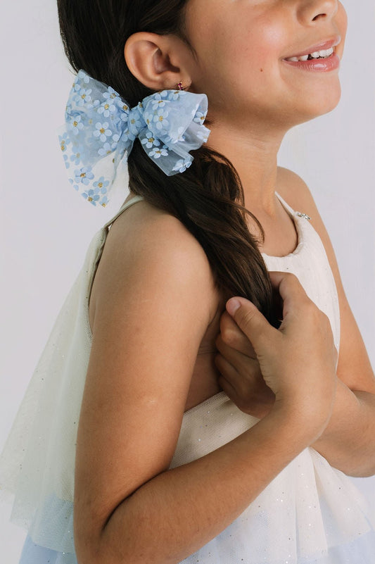 Laço Tule Florzinha | Unidade - Yoyo Bow Club