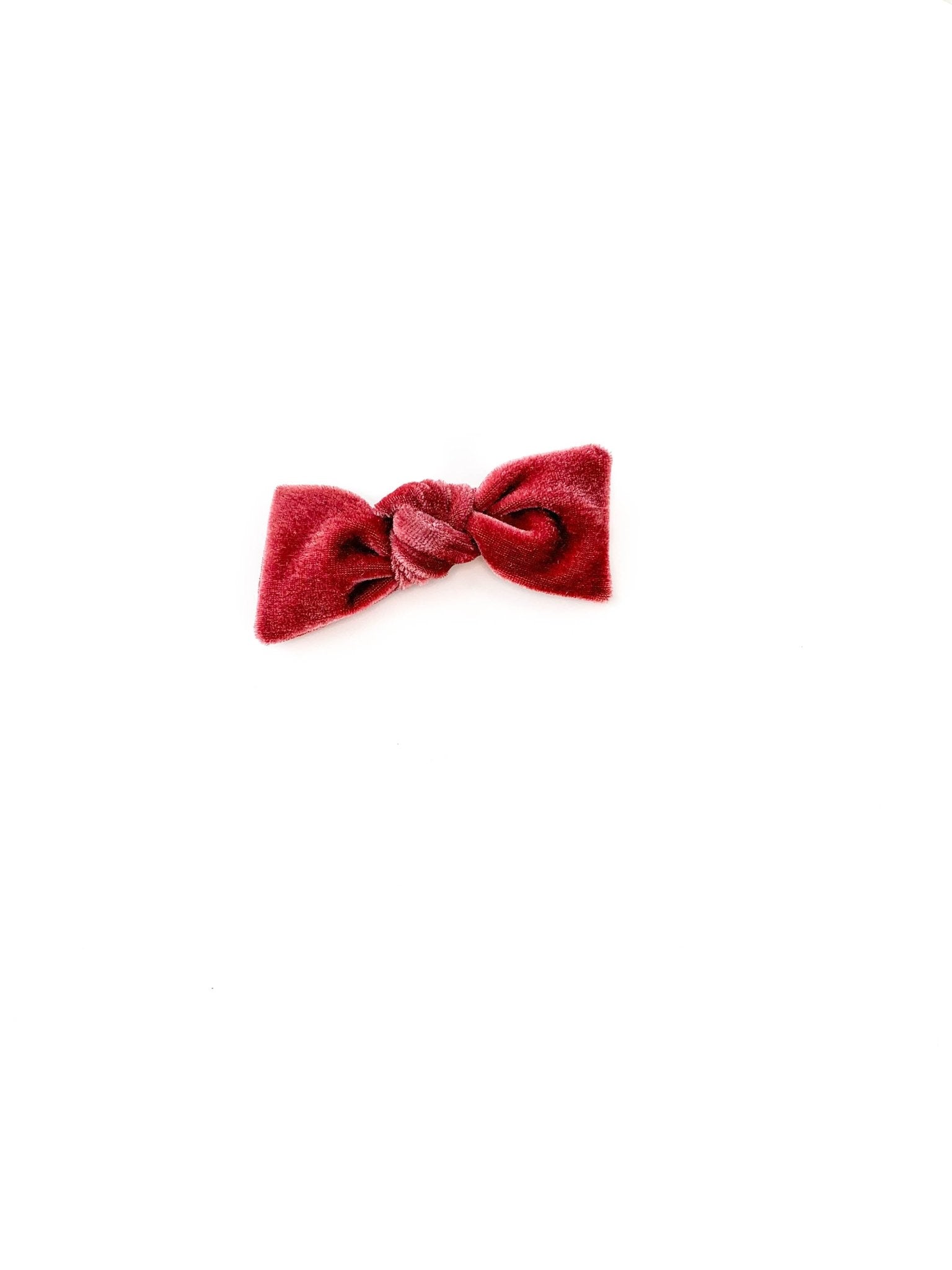 Laço Lili Veludo | Unidade - Yoyo Bow Club