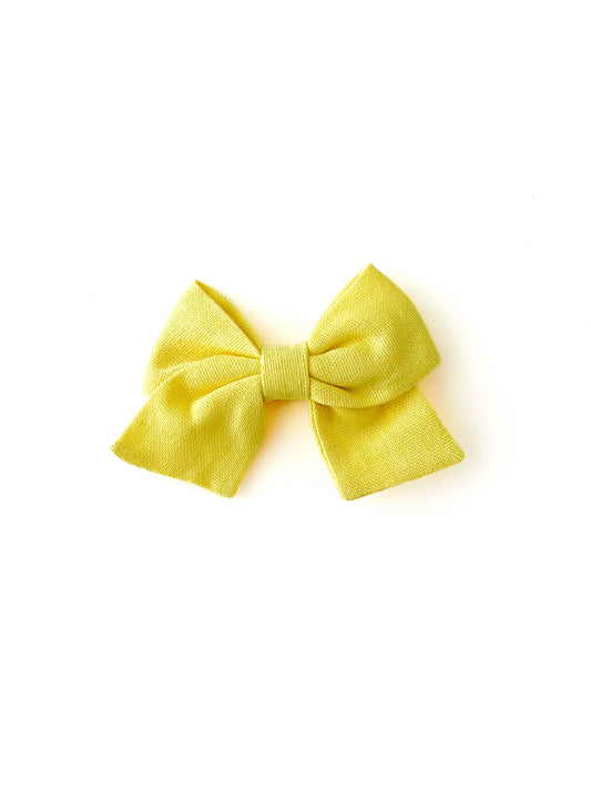 Laço Nina Linho Amarelo Pote de Ouro | Unidade