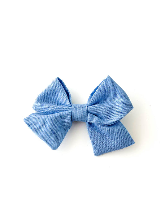 Laço Nina Linho Azul Candy | Unidade