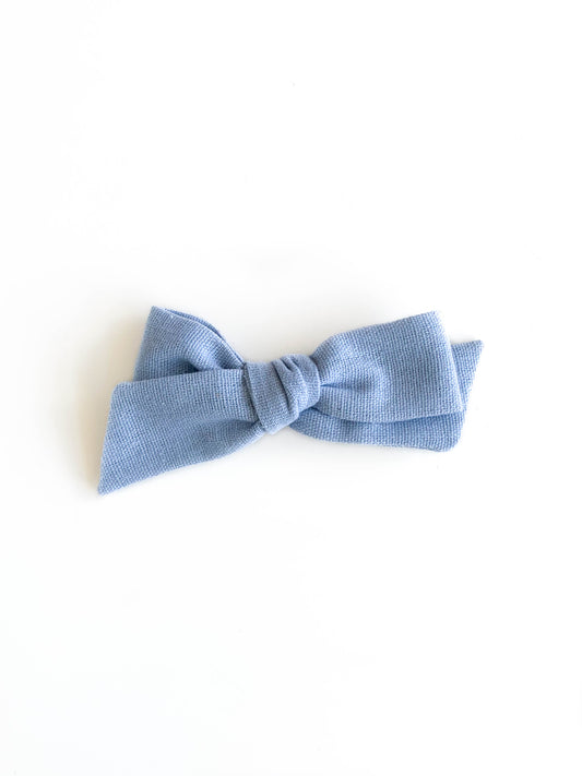 Laço Tata Linho Azul Candy | Unidade