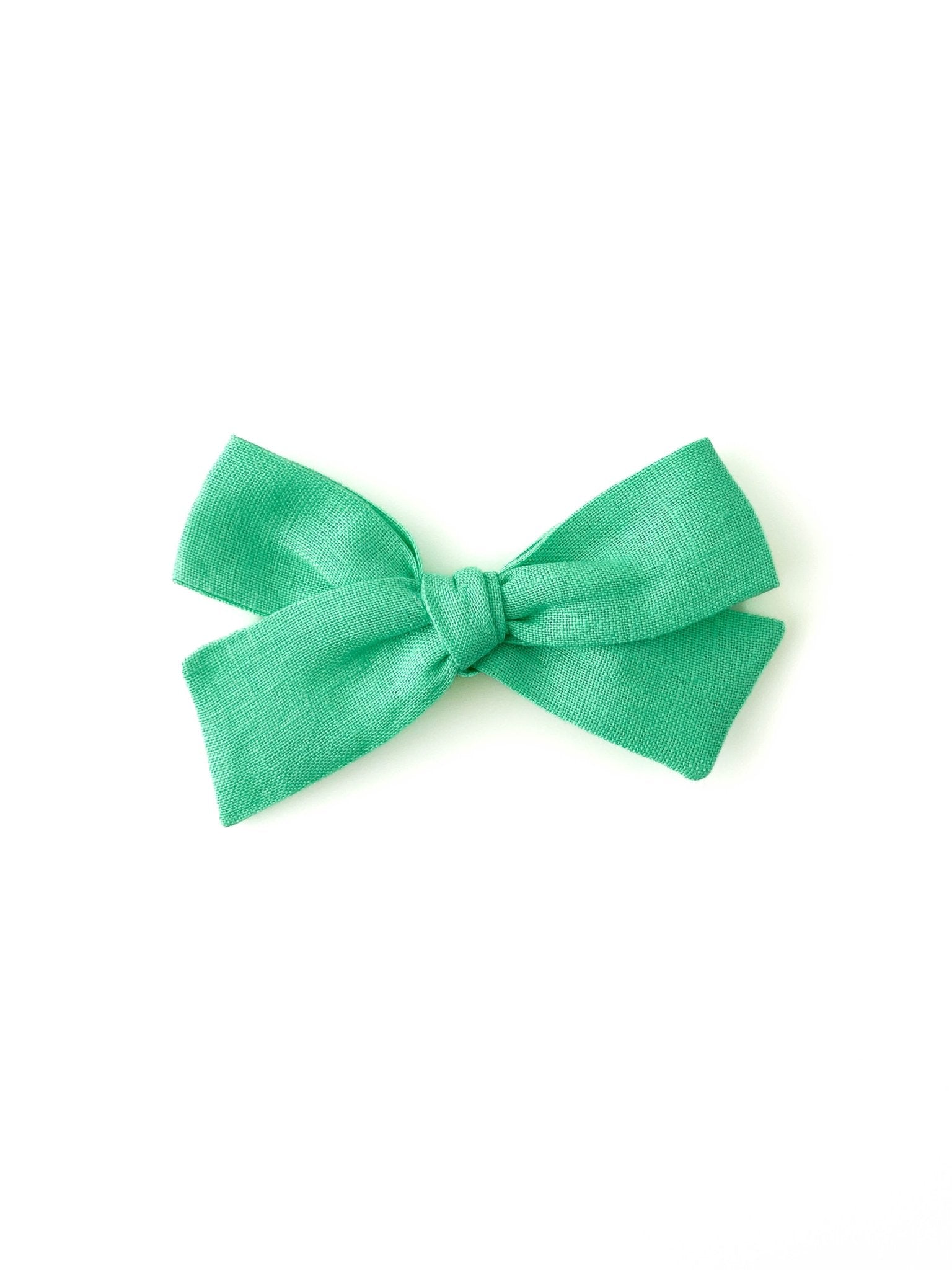 Laço Tata Linho Verde Refresco | Unidade - Yoyo Bow Club