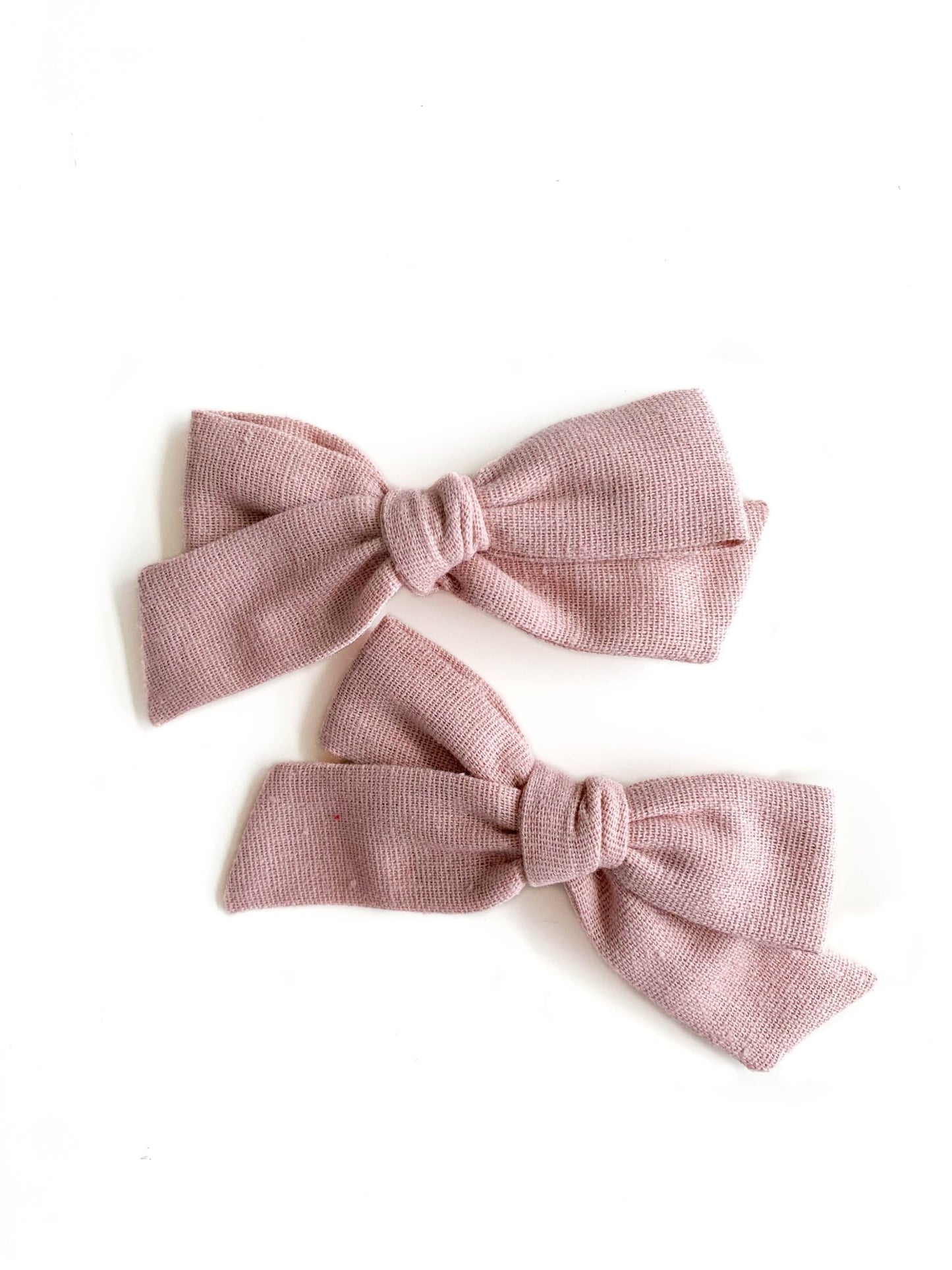 Laço Tata Linho Rosa Beijo de Anjo | Unidade - Yoyo Bow Club